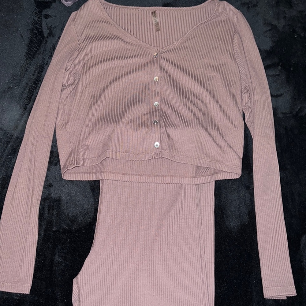 Calvin Klein ribbed lounge set